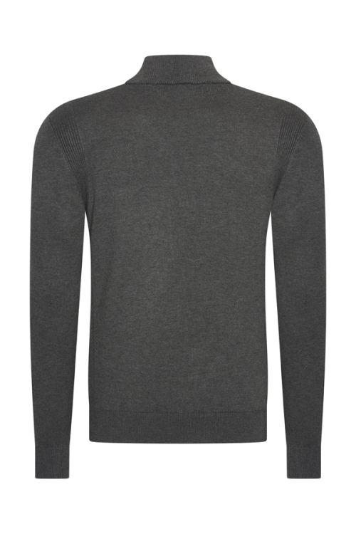 Full-Zip Cardigan D.grey