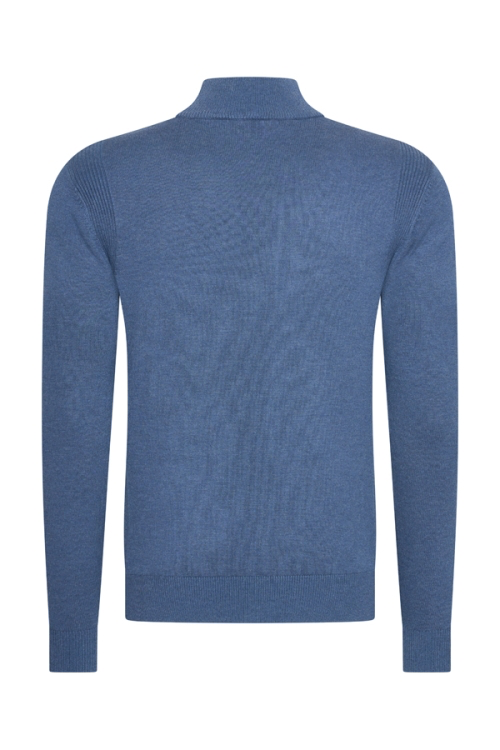 Full-Zip Cardigan blue
