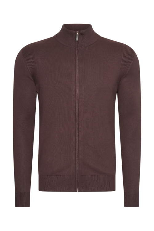 Full-Zip Cardigan Espresso