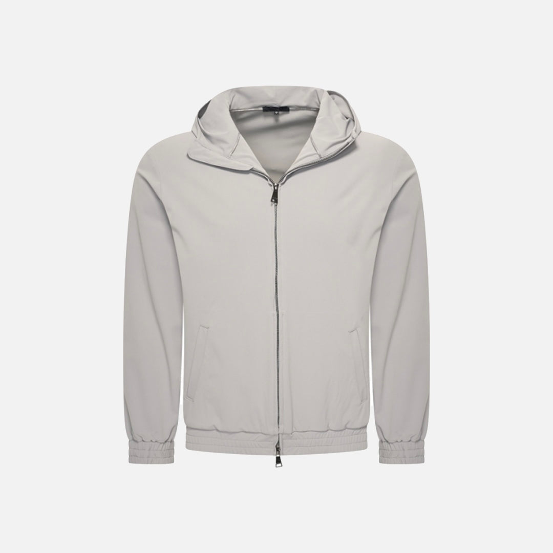 Travel Jacket Hooded Elephant Grey