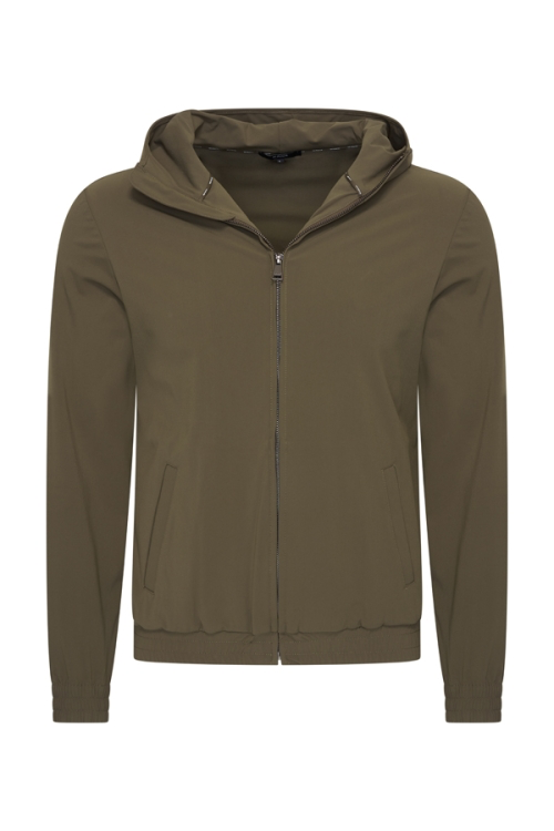 Travel Jacket Hooded Olive