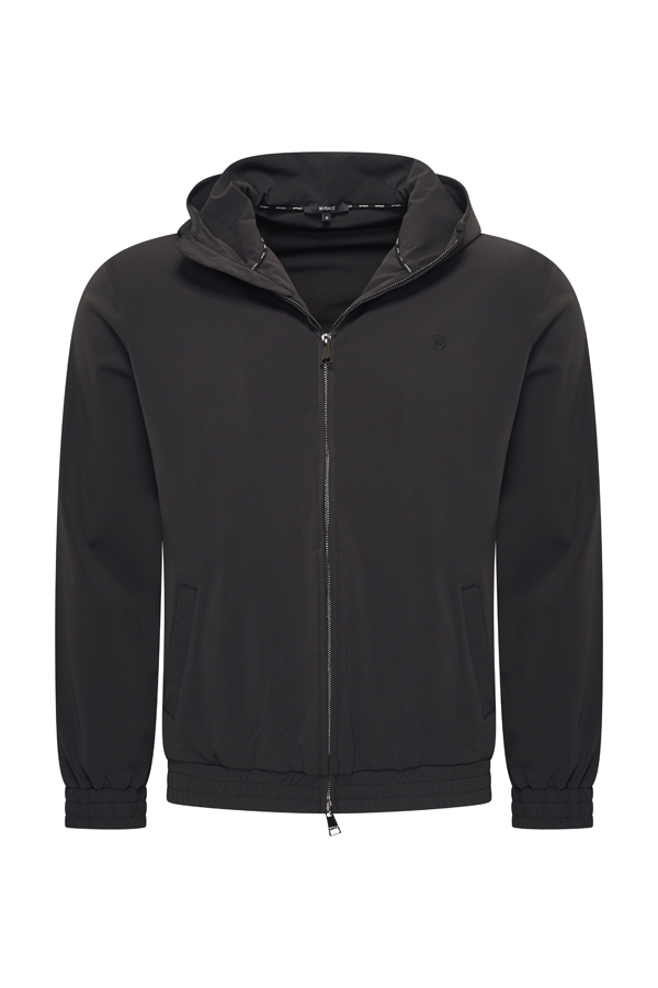 Travel Jacket Hooded Black