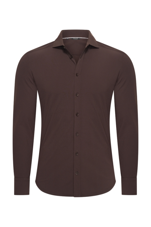 Calogere Elegant Shirt Navy Espresso