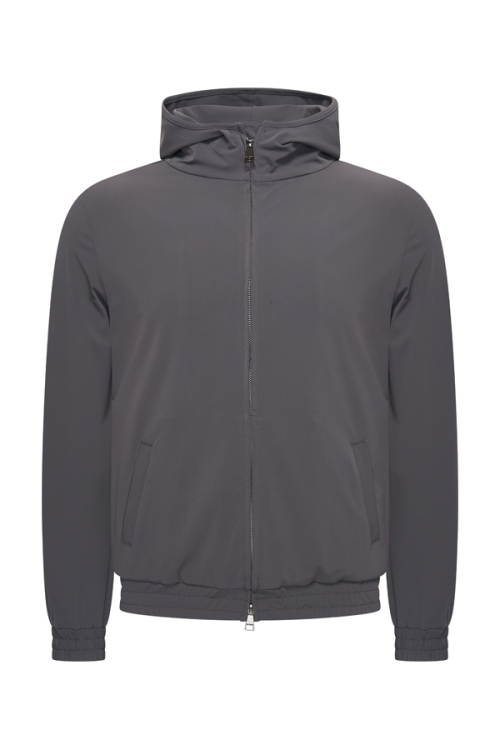 Travel Jacket Hooded Dark Grey